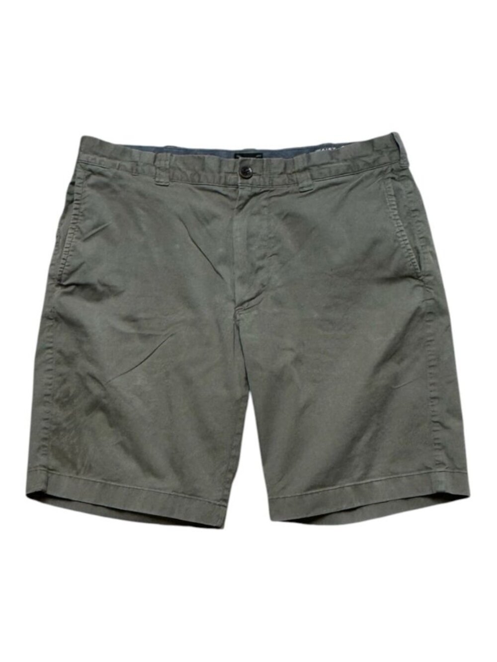 J.Crew Stretch Men’s Olive Chino Shorts Size 31 9” Inseam Cotton Blend